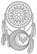 Coloring Pages Adults Dreamcatcher Dream Catcher Adult Sunflower Printable App Colouring Sheet Choose Board Relaxing Patterns sketch template