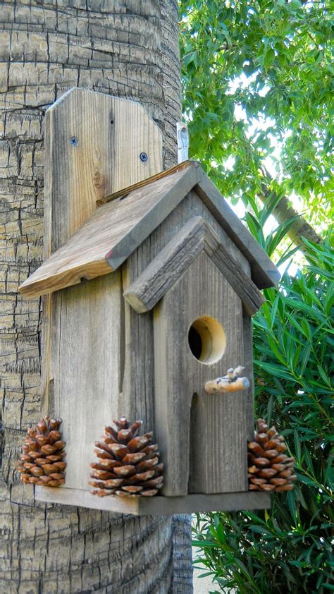 rustic outdoor bird house