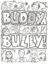 Coloring Bully Buddy Sheet Bullying Worksheets Skits Preview Search sketch template