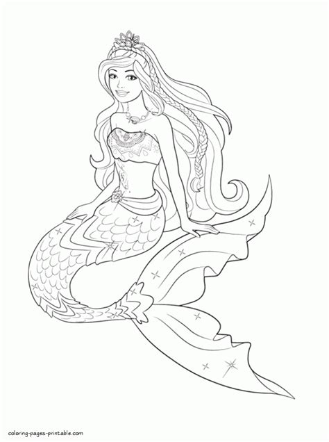 barbie mermaid pages  print coloring pages