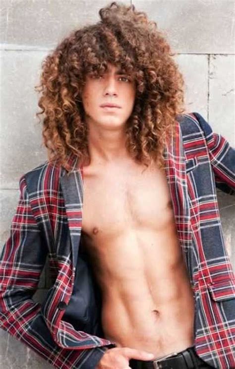 Long Curly Hairstyle Guy  500×786 Pixels Curly Hair Styles Long