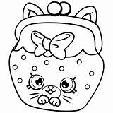 Coloring Shopkins Pages Kids sketch template