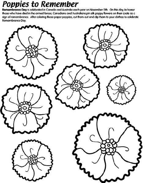 poppies  remember coloring page crayolacom