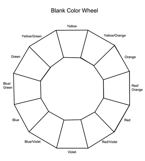 blank color wheel color wheel worksheet color wheel art color wheel