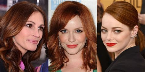 10 best auburn hair color shades 10 celebrities with red brown hair