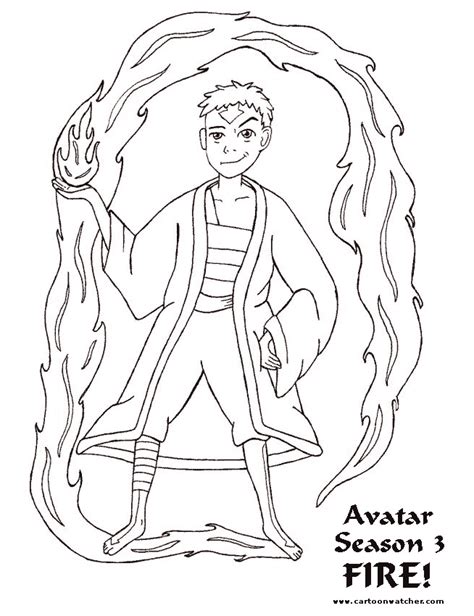 printable avatar coloring pages coloring home