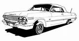 Coloring Pages Car Lowrider sketch template