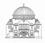 Synagogue Coloring Building Pages Sheets Landmarks Colouring Kids Choose Board sketch template