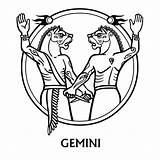 Gemelli Segno Disegno Zodiaco Dello Luminoso Isolato Indicatore Nero Gemini sketch template