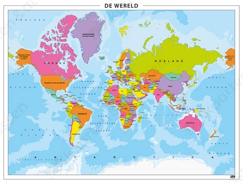 digitale eenvoudige wereldkaart  kaarten en atlassennl