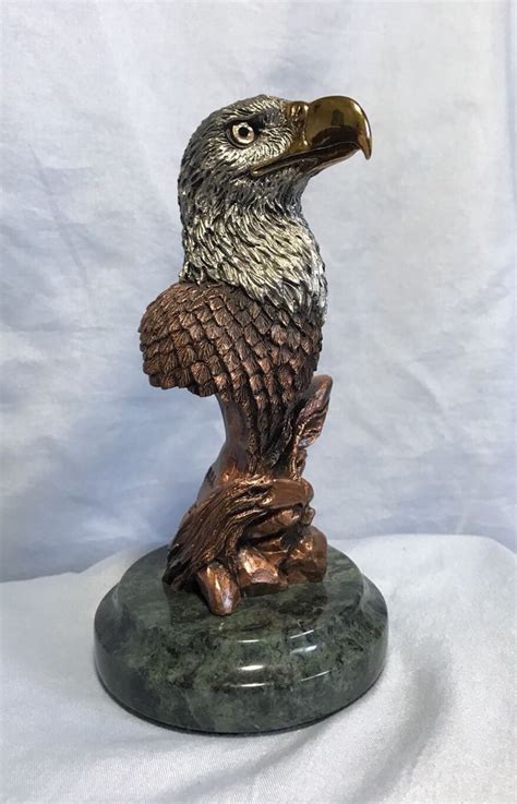 Legends 1993 K Cantrell Mixed Media Eagles Realm Sculpture Limited