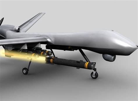 model mq  uav predator reaper drone vr ar  poly max cgtradercom