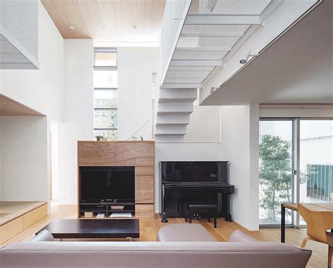 house   sleek minimalist japanese house  white  wood tones home decor singapore