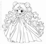 Chibi Coloring Pages Yampuff Coloringbay sketch template