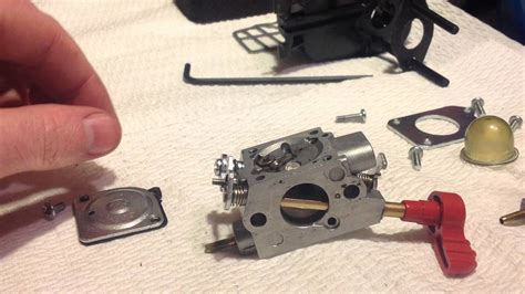 removing  craftsman cc  cycle mini tiller carburetor youtube