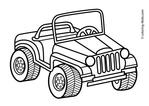 printable jeep coloring pages printable word searches