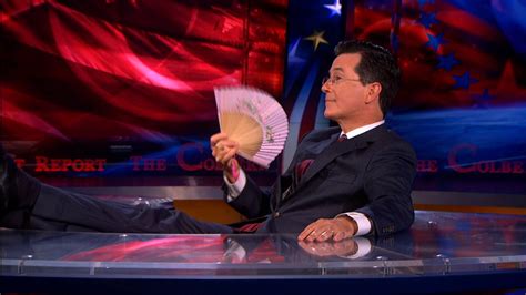 Sign Off Paper Fan The Colbert Report Video Clip Comedy Central Us
