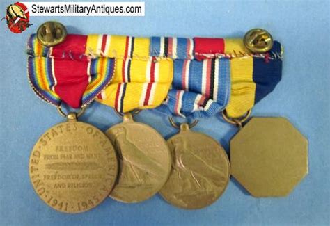 stewarts military antiques  wwii  place medal bar navy marine corps medal