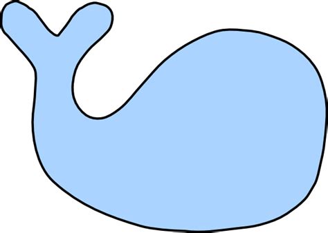 blue whale outline clip art  clkercom vector clip art