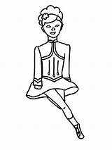 Irish Coloring Pages Dance Popular sketch template