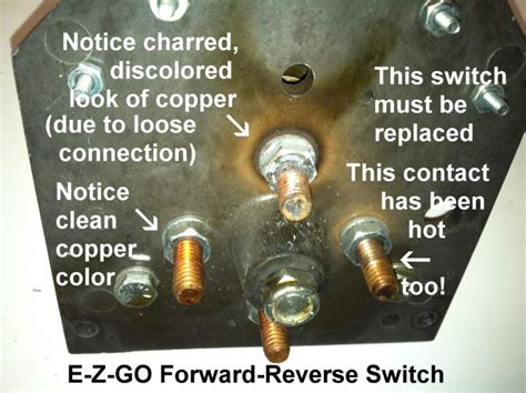 ezgo  reverse switch wiring diagram manual  books ezgo  reverse switch wiring