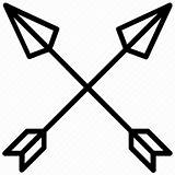 Tattoo Crossed Arrows Icon Editor Open sketch template