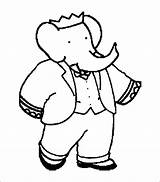 Babar Coloring Pages sketch template