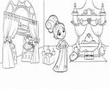Coloring Princess Pages Knight Nella Bedroom Printable Info sketch template