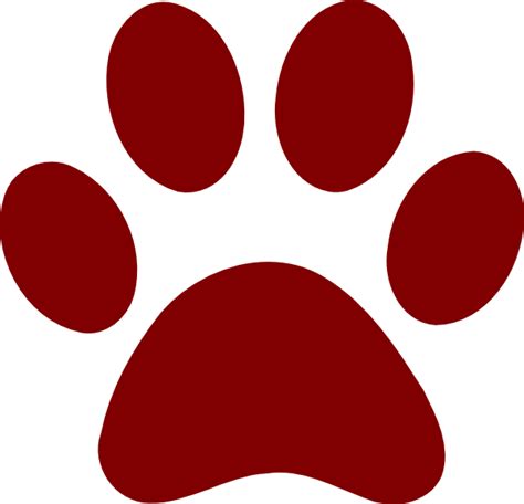 vector paw prints clipart