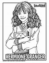Hermione Granger Coloring Potter Harry Pages Drawing Draw Colouring Name Tutorial Series Movie Grangers Too Right Click Save Template sketch template
