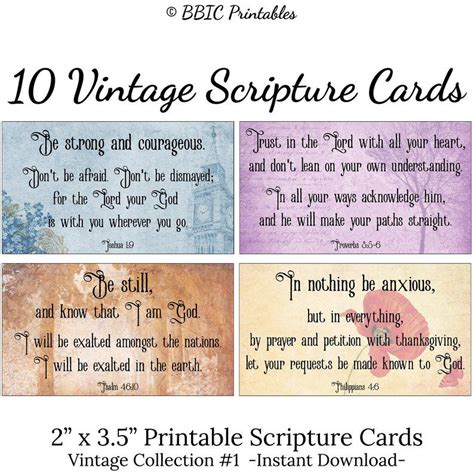 pin  mini printable scripture cards