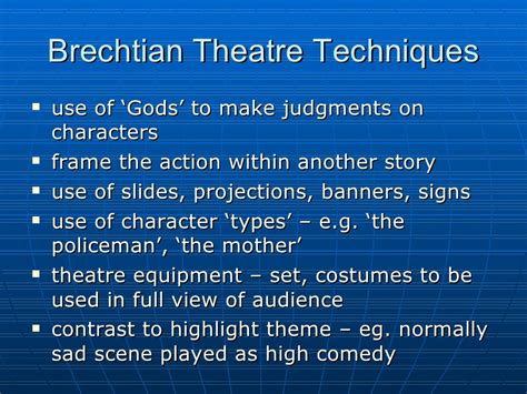 brechtian theatre