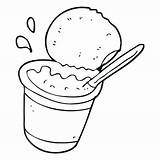 Yogurt Iogurte Colouring Webstockreview Vetor Ilustração sketch template