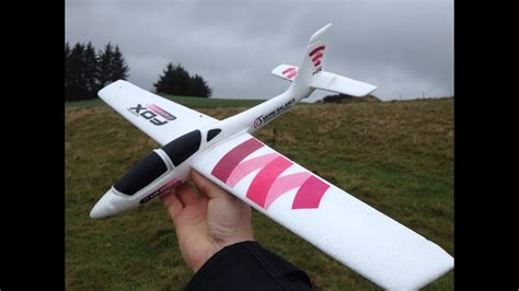 cm span rc micro fox glider maiden flight youtube