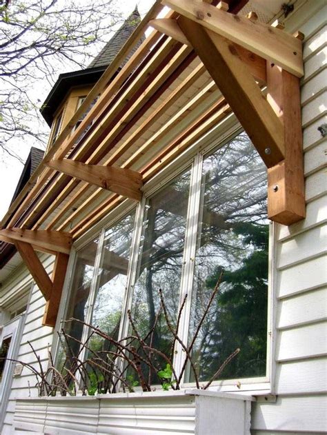 window awning    wood  shade   instructions     saved