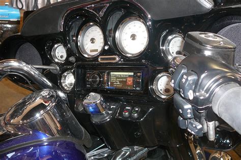 motorcycle stereo upgrades speakers  harley baggers