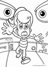 Coloring Pages Jimmy Neutron Cartoon Color Printable Character Sheets Kids Online Found Book Cartoons sketch template