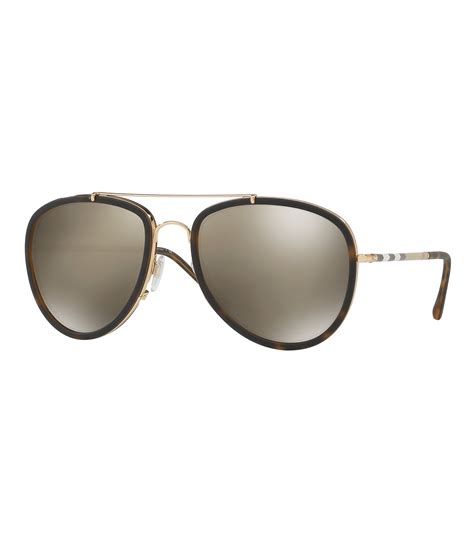 Burberry Mirrored Aviator Sunglasses Dillard S