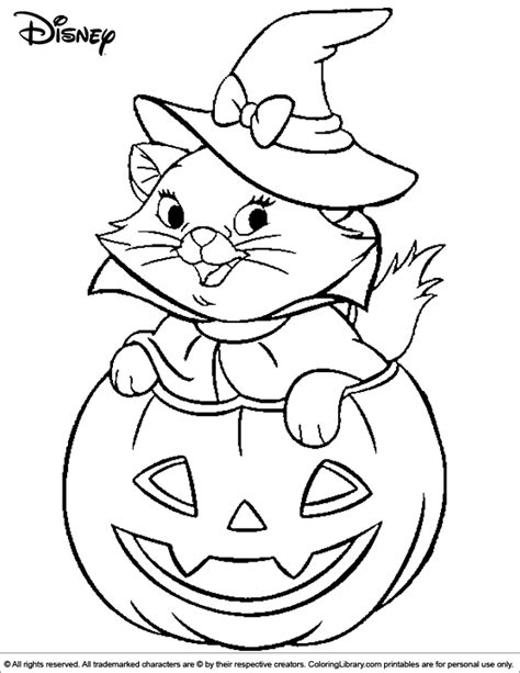 halloween disney coloring picture