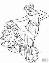Danseuse Flamenco Dancer Espagnole Espagne Kolorowanka Tancerka Danseres Spaanse Kolorowanki Druku Espanhol Bailaoras Kleurplaat Adultos Kleurplaten Spagnolo Pascher Remarquable Wydruku sketch template