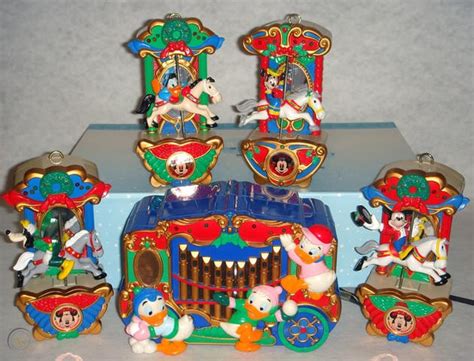 vintage  christmas disney mickey mouse carousel