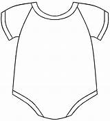 Onesie Outline Onsie Cricut Clipground Webstockreview sketch template