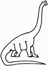 Dinosaur Apatosaurus Coloring sketch template