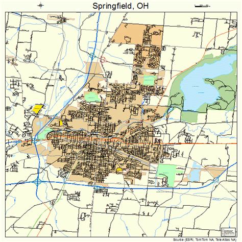 springfield ohio street map