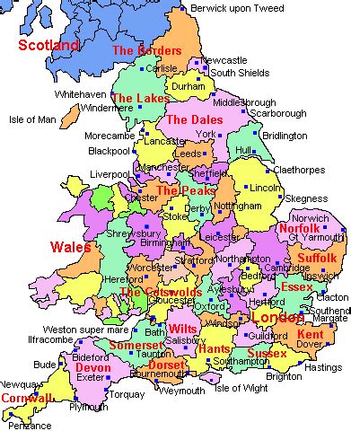 travel guide cities map  england pics