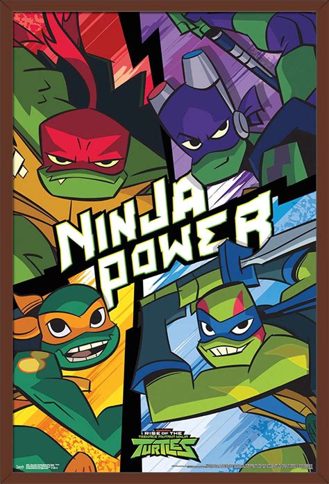 nickelodeon rise   teenage mutant ninja turtles turtles poster
