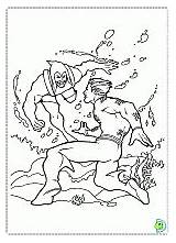 Coloring Aquaman Dinokids Book sketch template