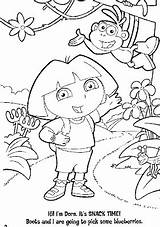 Coloring Pages Cartoons Dora Explorer sketch template