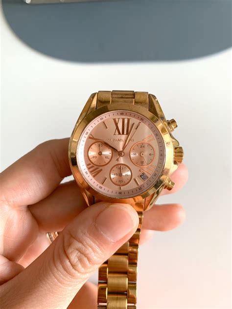 michael kors  mk  authentic rose gold womens fashion watches  carousell