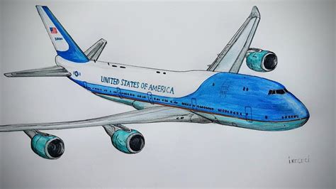 air force  boeing drawing timelapse boeing  airplane